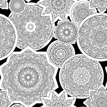 Ausmalmuster seamless coloring pattern Copyright: xZoonar.com/angetax 1427... Stock Photos