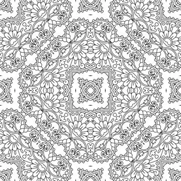 Ausmalmuster seamless coloring pattern Copyright: xZoonar.com/angetax 1427... 스톡 사진