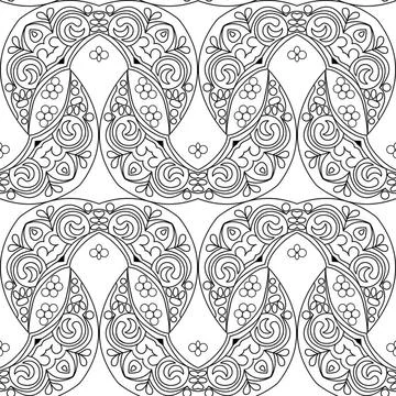 Ausmalmuster seamless coloring pattern Copyright: xZoonar.com/angetax 1427... Stock Photos