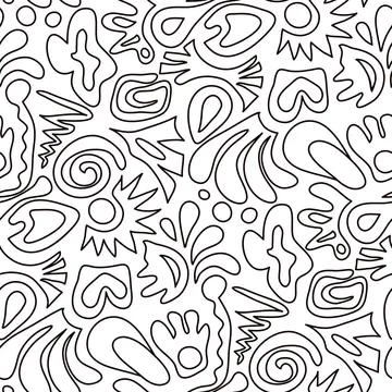 Ausmalmuster seamless coloring pattern Copyright: xZoonar.com/angetax 1427... 스톡 사진