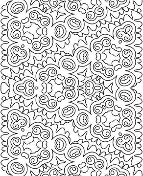 Ausmalmuster seamless coloring pattern Copyright: xZoonar.com/angetax 1427... 스톡 사진
