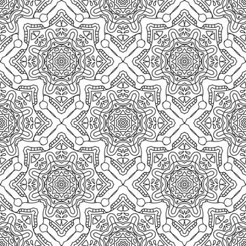 Ausmalmuster seamless coloring pattern Copyright: xZoonar.com/angetax 1427... Stock Photos