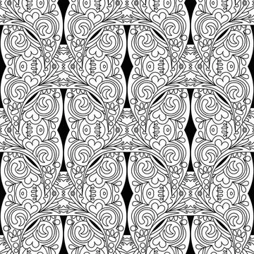 Ausmalmuster seamless coloring pattern Copyright: xZoonar.com/angetax 1427... Stock Photos