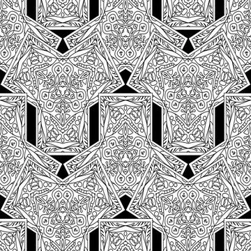 Ausmalmuster seamless coloring pattern Copyright: xZoonar.com/angetax 1427... Stock Photos