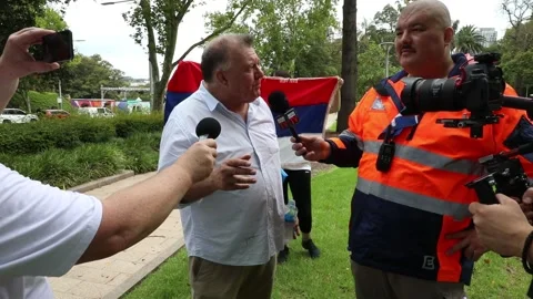 Aussie Cossack (Simeon Boikov) interviews Craig Kelly MP Stock Footage 168551752