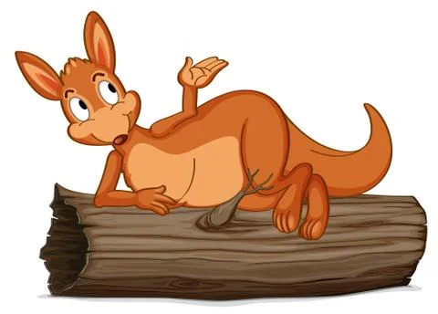 Aussie kangaroo Stock Illustration