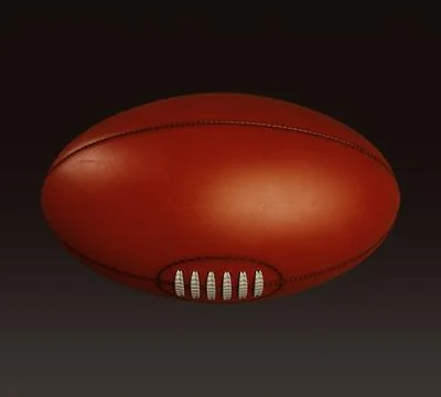 Aussie Rules Ball Stock Illustration