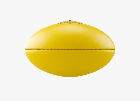 Aussie Rules Ball Yellow 库存插图