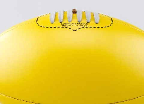 Aussie Rules Ball Yellow 库存插图