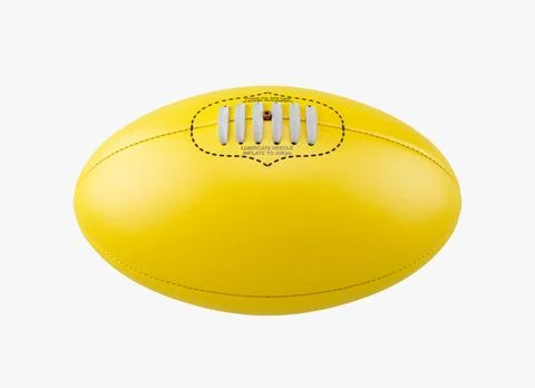 Aussie Rules Ball Yellow 库存插图
