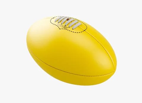 Aussie Rules Ball Yellow 库存插图