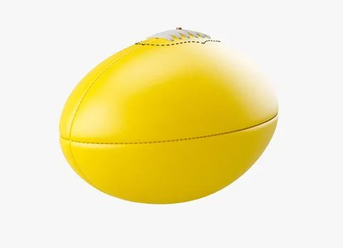 Aussie Rules Ball Yellow 库存插图