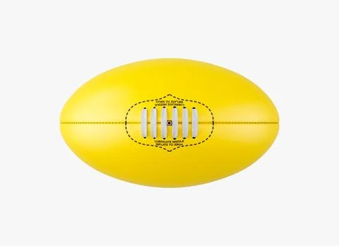 Aussie Rules Ball Yellow 库存插图