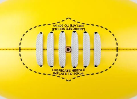 Aussie Rules Ball Yellow 库存插图