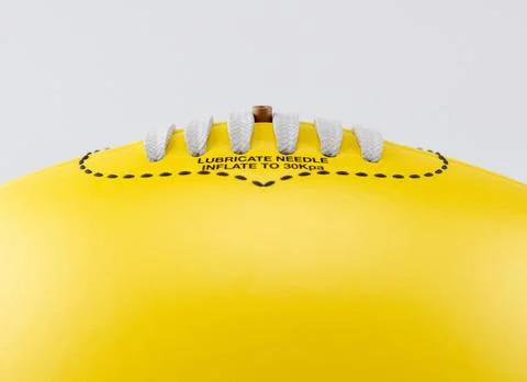 Aussie Rules Ball Yellow 库存插图
