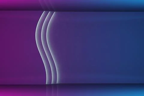 Austere dark purple background with light waves Stock Illustration