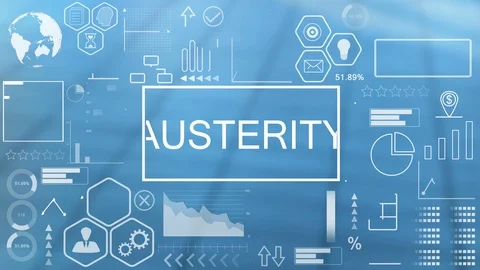 Austerity, Animated Typography Video stock 116354924