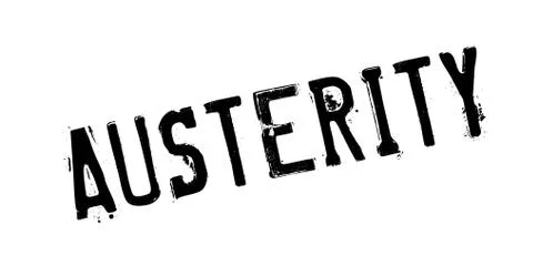 Austerity rubber stamp Stock Illustration