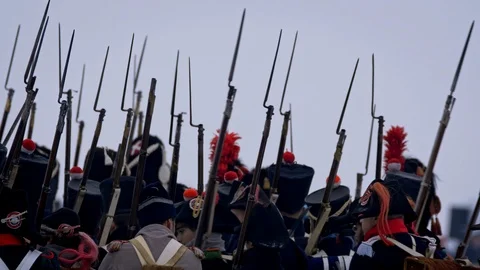 AUSTERLITZ, CZECH REPUBLIC – 12/01/2018: Battle of Austerlitz Vidéo 101561957