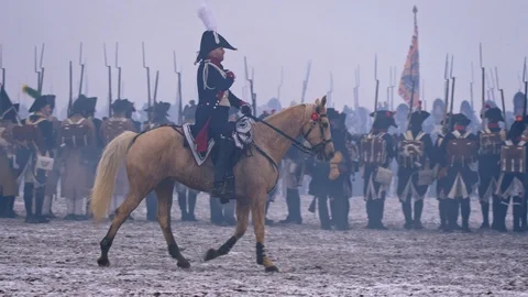 AUSTERLITZ, CZECH REPUBLIC – 12/01/2018: Battle of Austerlitz Vidéo 101562527