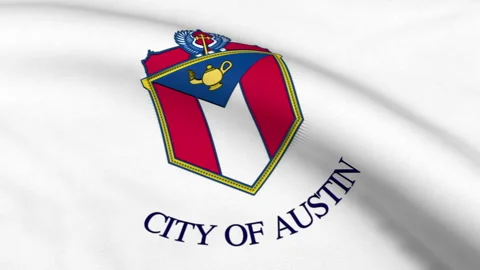Austin City Flag, Texas Loop Stock Footage 241155785
