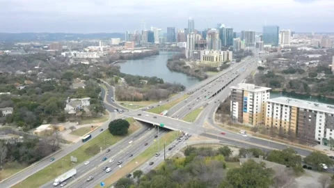 Austin Cityscape I-35 Timelapse Stock Footage 147095698