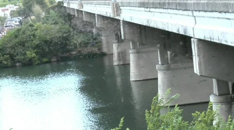 Austin Congress Bridge Bats Stock Footage 643170