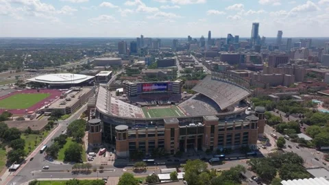 Austin Darrell K Royal Texas Memorial Stadium 2 Stock Footage 276962740