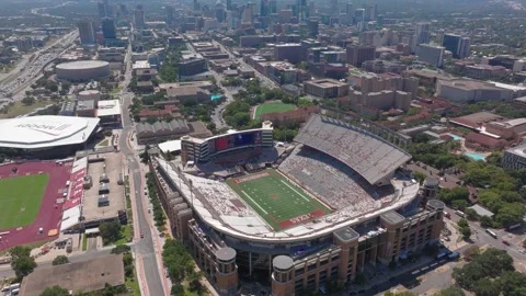 Austin Darrell K Royal Texas Memorial Stadium 4 Stock Footage 276962799