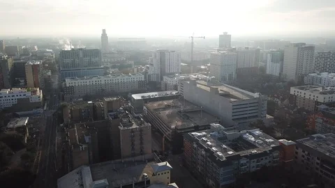 Austin Garage Implosion Stock Footage 100788369