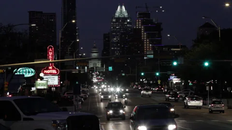AUSTIN AT NIGHT Stock Footage 34516875