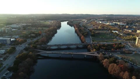 Austin River Hyperlapse Stock Footage 130227991