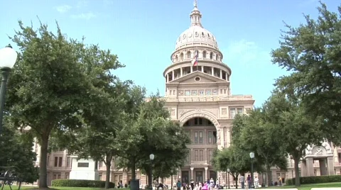 Austin State Capitol Building  Stock Footage 643123