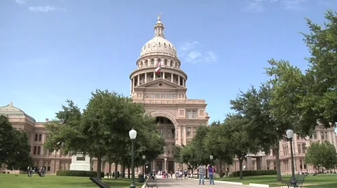 Austin State Capitol Building  Stock Footage 643124