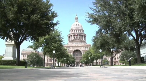 Austin State Capitol Building  Stock Footage 643125