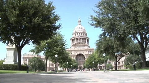 Austin State Capitol Building  Stock Footage 643126