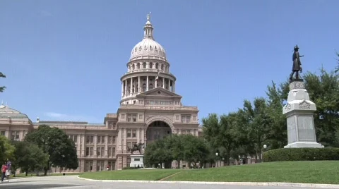 Austin State Capitol Building  Stock Footage 643129