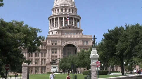 Austin State Capitol Building  Stock Footage 643134