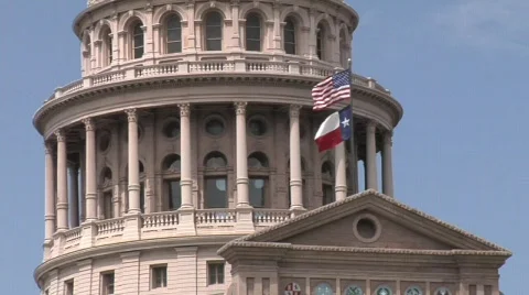 Austin State Capitol Building  Stock Footage 643136