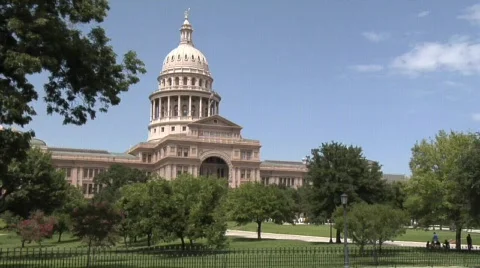 Austin State Capitol Building  Stock Footage 643140