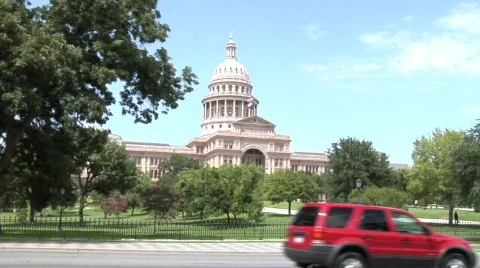 Austin State Capitol Building  Stock Footage 643146