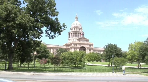 Austin State Capitol Building  Stock Footage 643148