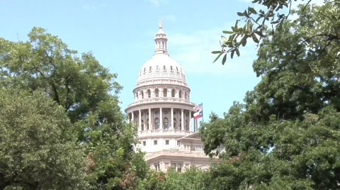 Austin State Capitol Building  Stock Footage 643150