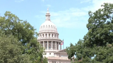 Austin State Capitol Building  Video stock 643151