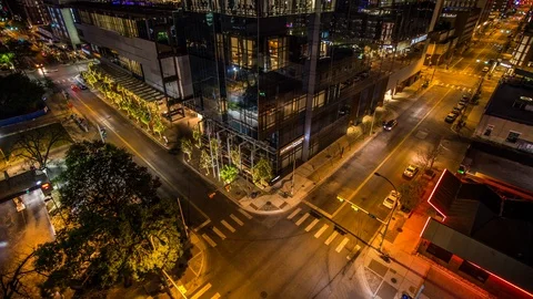 Austin Streets at Night Stock Footage 88170541