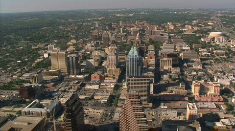 Austin Texas Aerials Stock Footage 290948