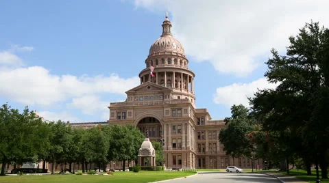 Austin Texas Capitol Building Stock Footage