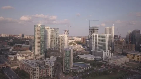 Austin, Texas downtown drone Stock-Footage 82412033