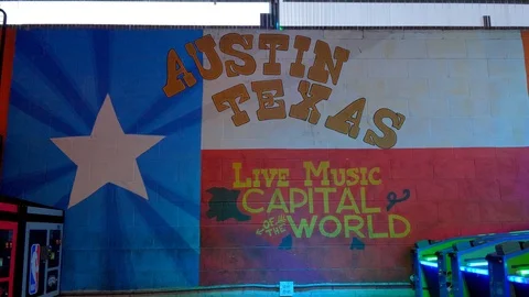 Austin Texas Mural in Bar Видео 97126548