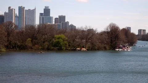 Austin, Texas skyline Video stock 87878790